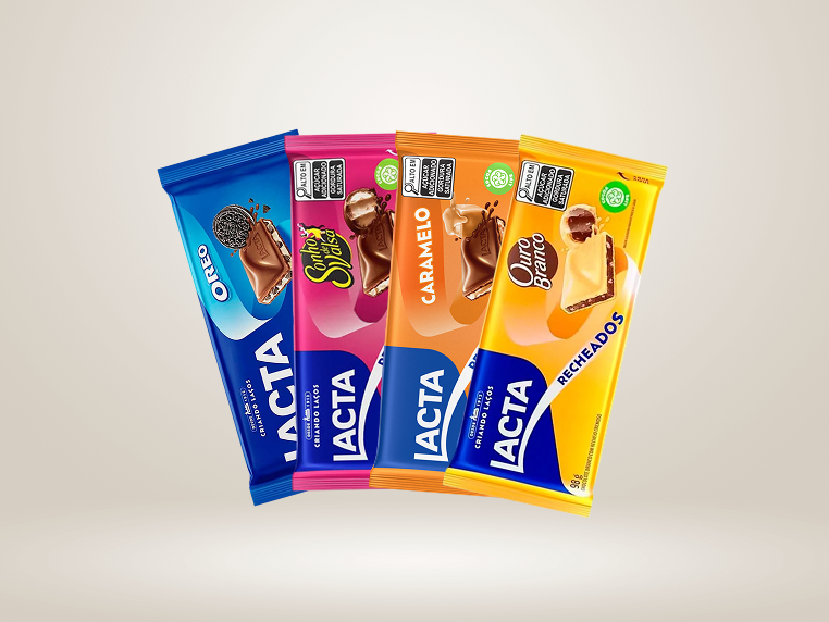 Barra Lacta Recheados Sabores - 80g/90g